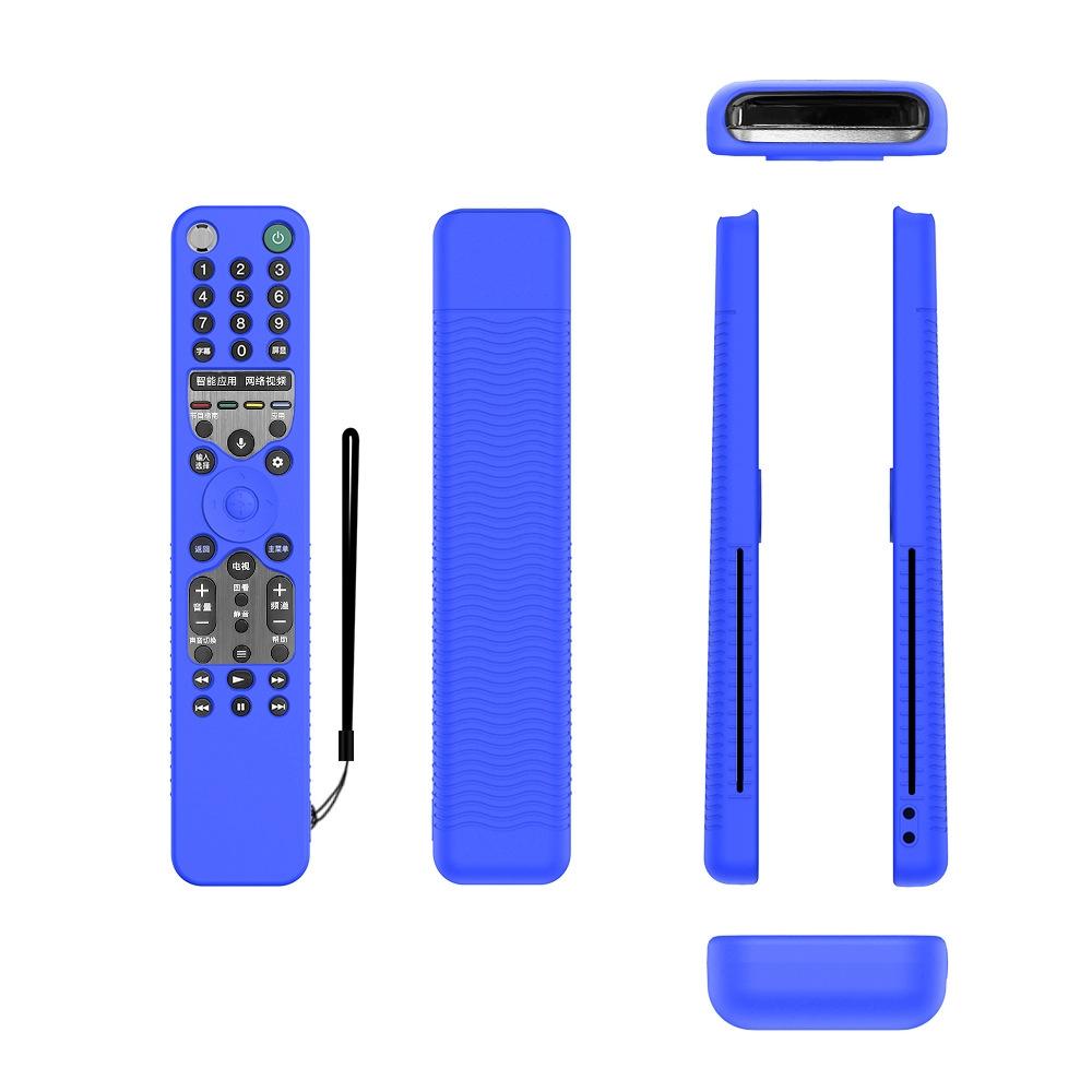 Y46 Remote Control Anti-Fall Silicone Protective Case For Sony RMF-TX600C/P/U/E 500U/E(Blue)