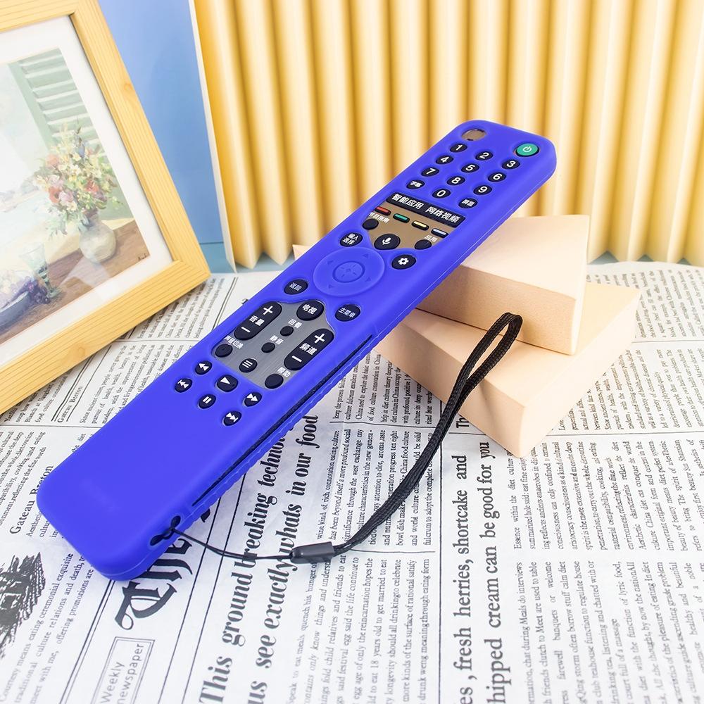 Y46 Remote Control Anti-Fall Silicone Protective Case For Sony RMF-TX600C/P/U/E 500U/E(Blue)
