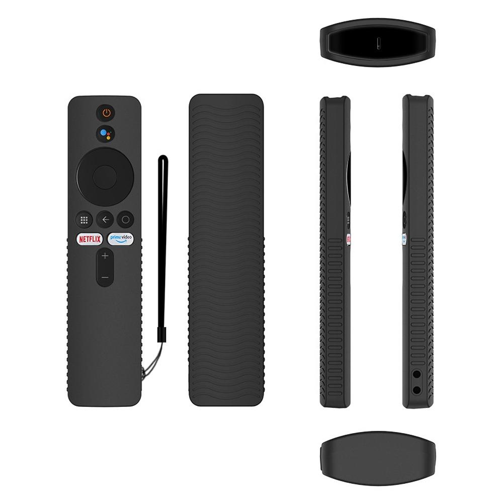 For Xiaomi 4K TV Stick Y48 Remote Control Anti-Drop Silicone Protective Cover(Black)