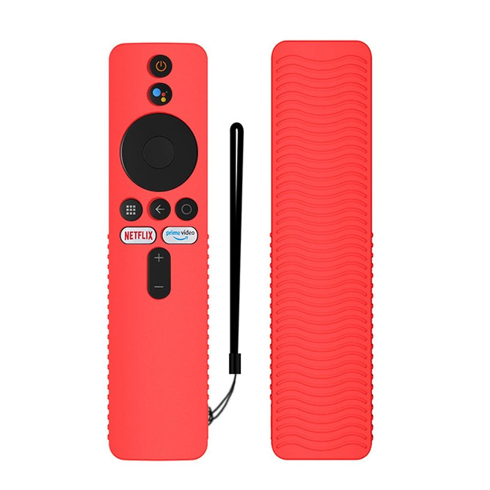 For Xiaomi 4K TV Stick Y48 Remote Control Anti-Drop Silicone Protective Cover(Red)