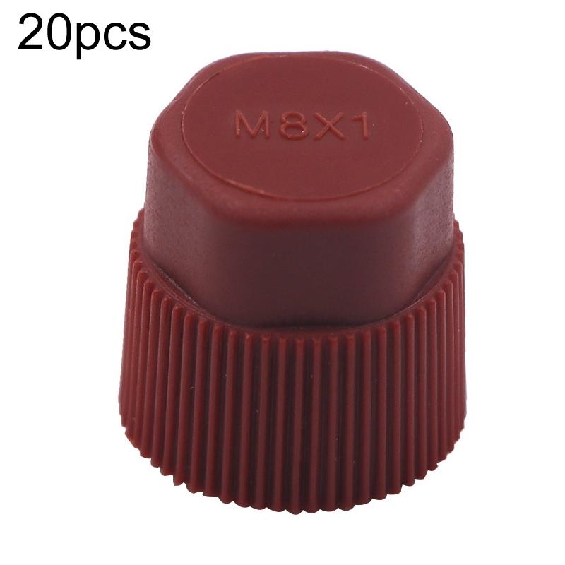 20pcs Automobile Air Conditioning Valve Plastic Dust Cap(Low Pressure)