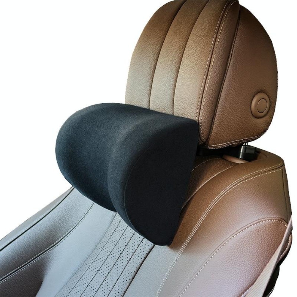 A09 5D Car Universal Adjustment U-shaped Memory Foam Headrest, Color: Black