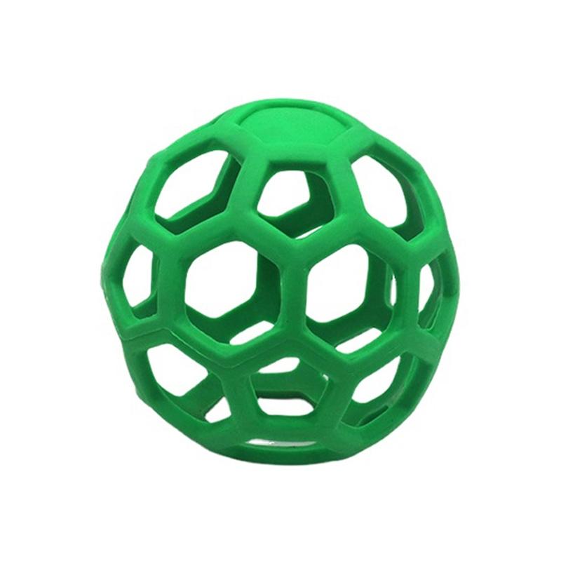 1030001 Dog Toy Hollow Ball Bite-resistant Elastic Pet Rubber Toy Balls, Spec: Hollow(Green)