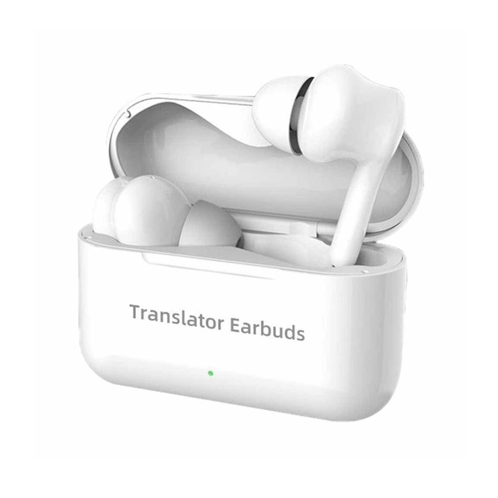M6 Multi-country Mutual Translation Smart Bluetooth Translation Earphone Supports 127 Languages(White)
