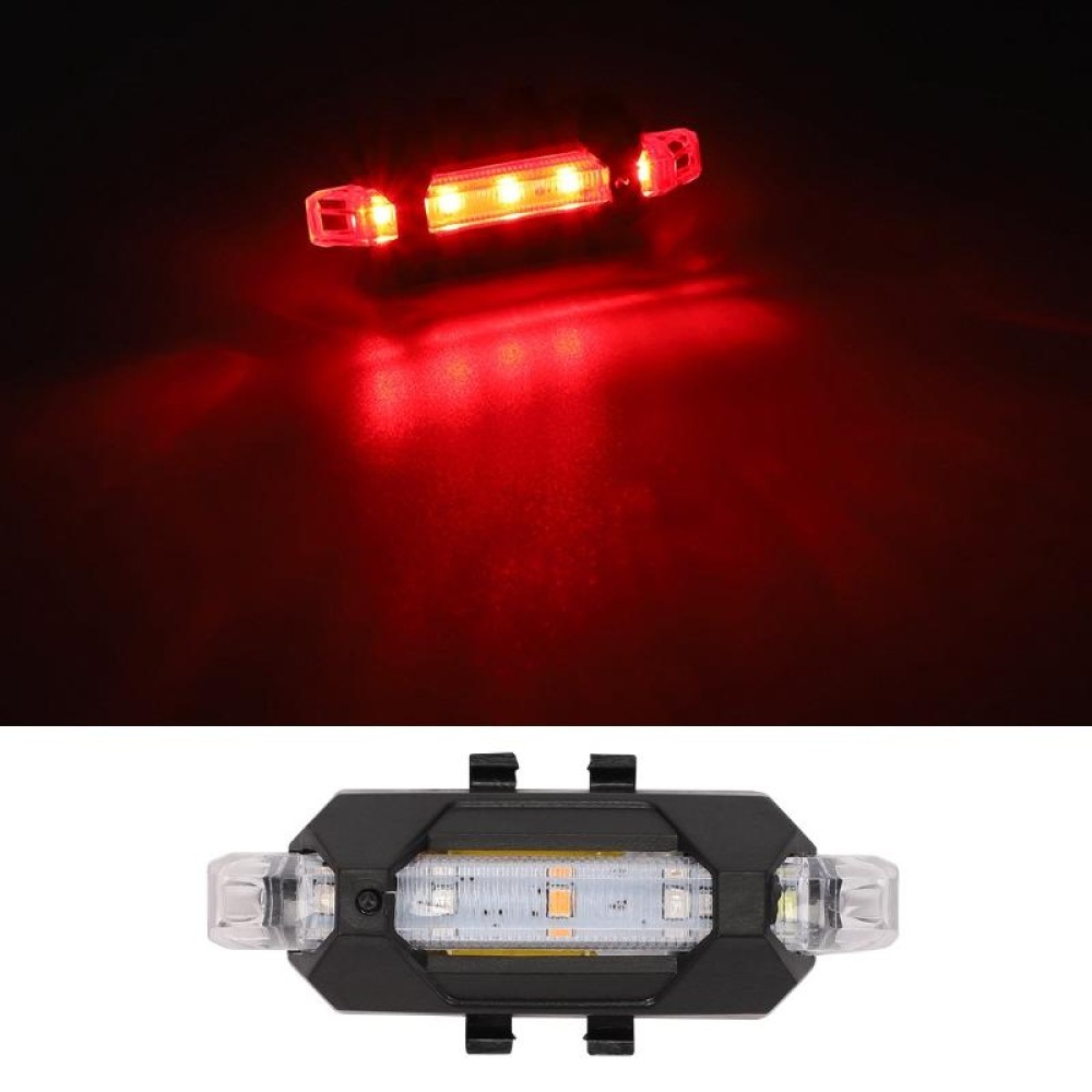 Motorcycle Bicycle Charging Strobe Decorative Warning Tail Light(Red Light)
