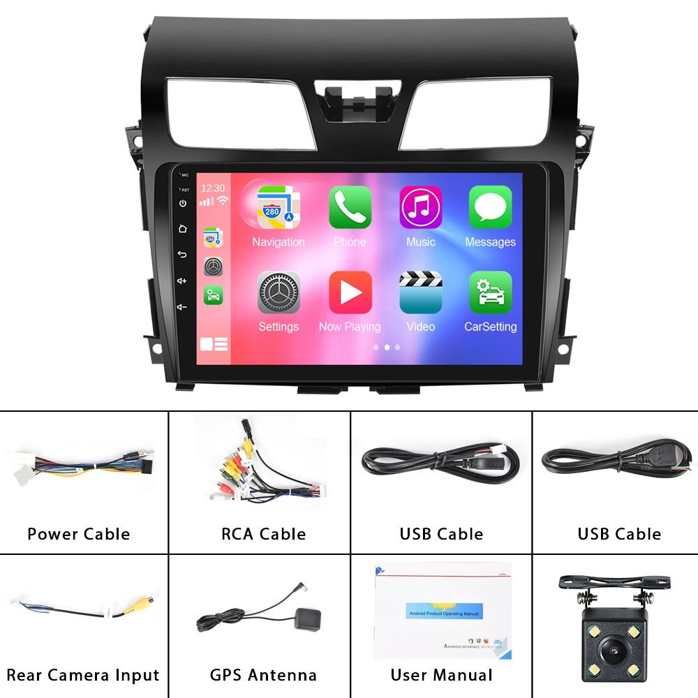 For Nissan Teana 13-16 10.1-Inch Reversing Video Large Screen Car MP5 Player, Style: WiFi Edition 1+32G(Standard+4 Lights Camera)