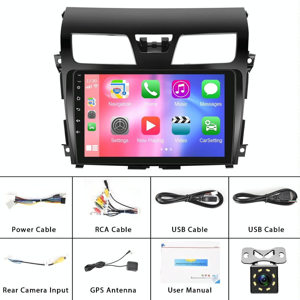 For Nissan Teana 13-16 10.1-Inch Reversing Video Large Screen Car MP5 Player, Style: WiFi Edition 1+32G(Standard+8 Lights Camera)