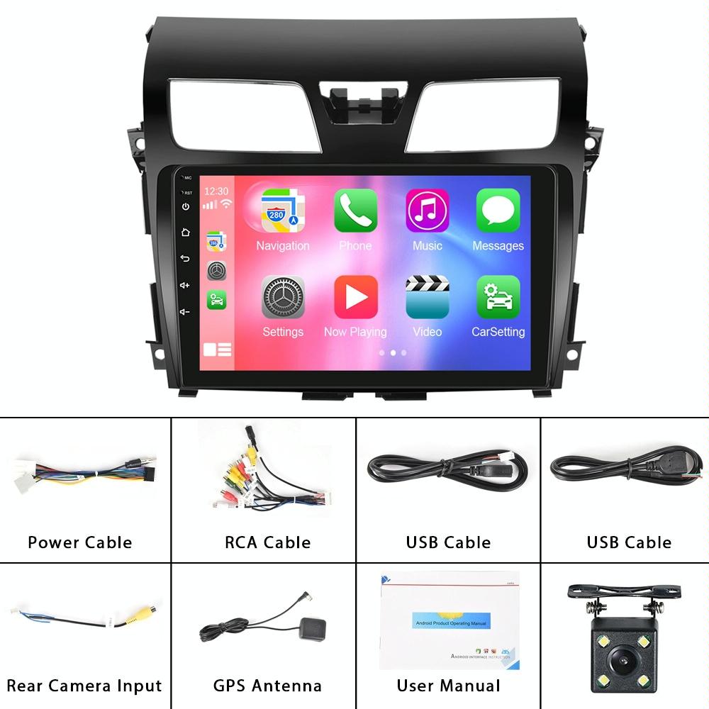 For Nissan Teana 13-16 10.1-Inch Reversing Video Large Screen Car MP5 Player, Style: WiFi Edition 2+64G(Standard+4 Lights Camera)
