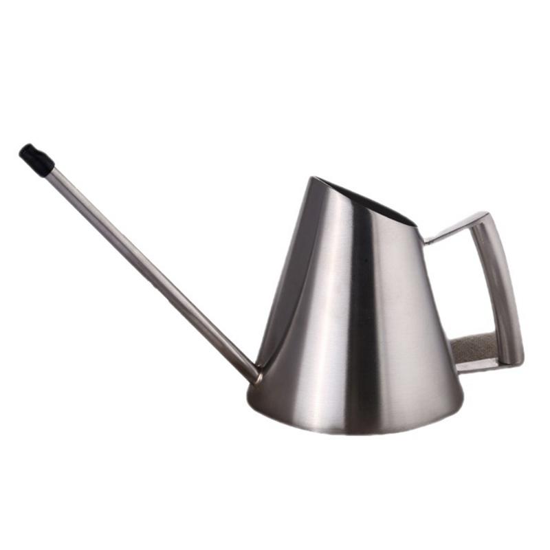Household Gardening Stainless Steel Long Spout Watering Pot, Size: 900ML