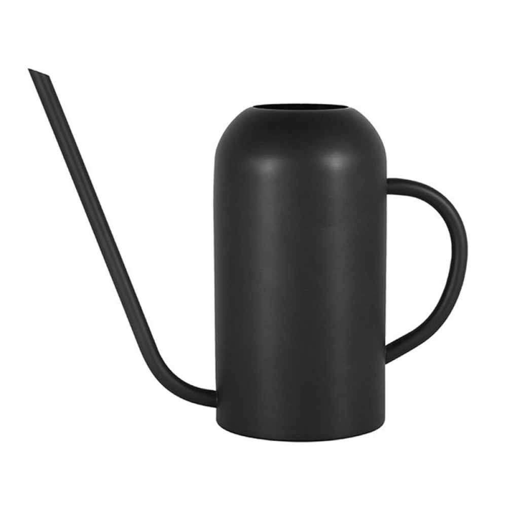 1500ML Household Gardening Stainless Steel Long Spout Heighten Watering Pot, Specification: Matt Black
