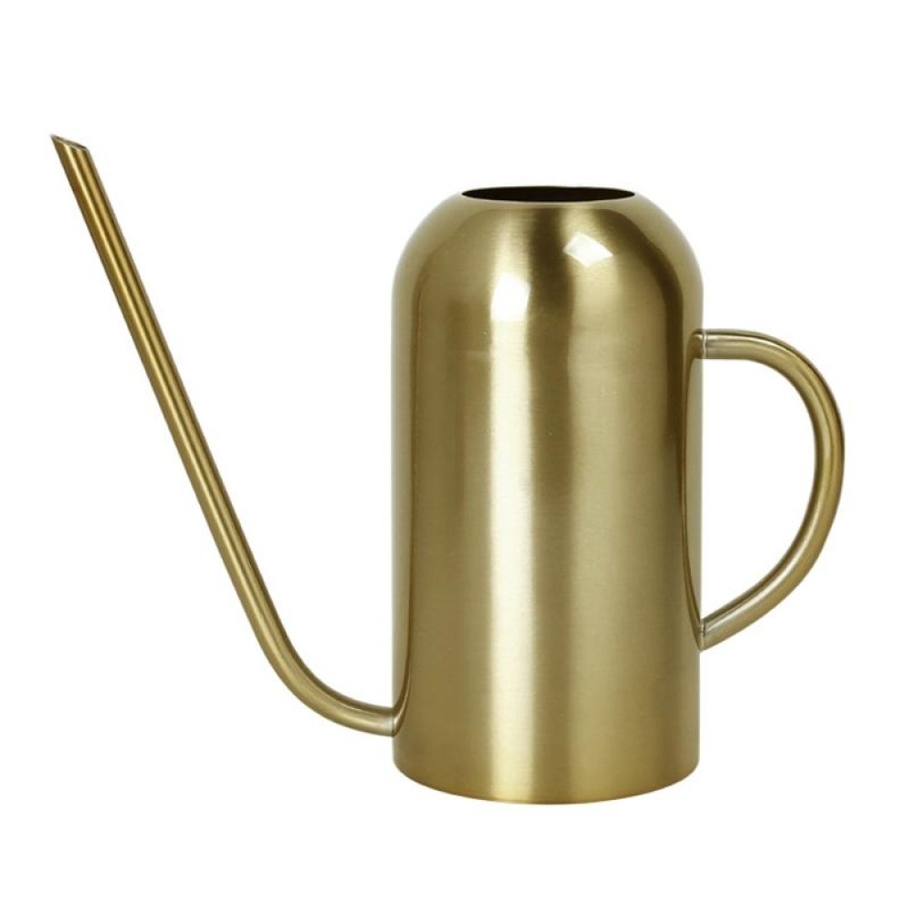 1500ML Household Gardening Stainless Steel Long Spout Heighten Watering Pot, Specification: Ancient Gold