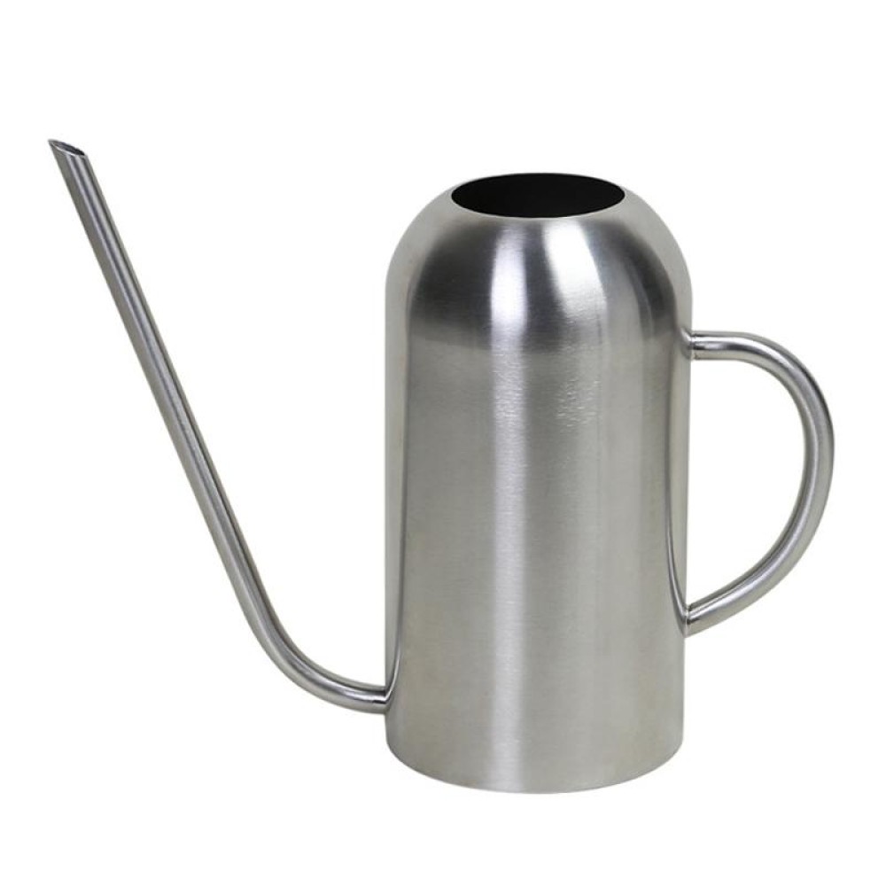 1500ML Household Gardening Stainless Steel Long Spout Heighten Watering Pot, Specification: Steel Color