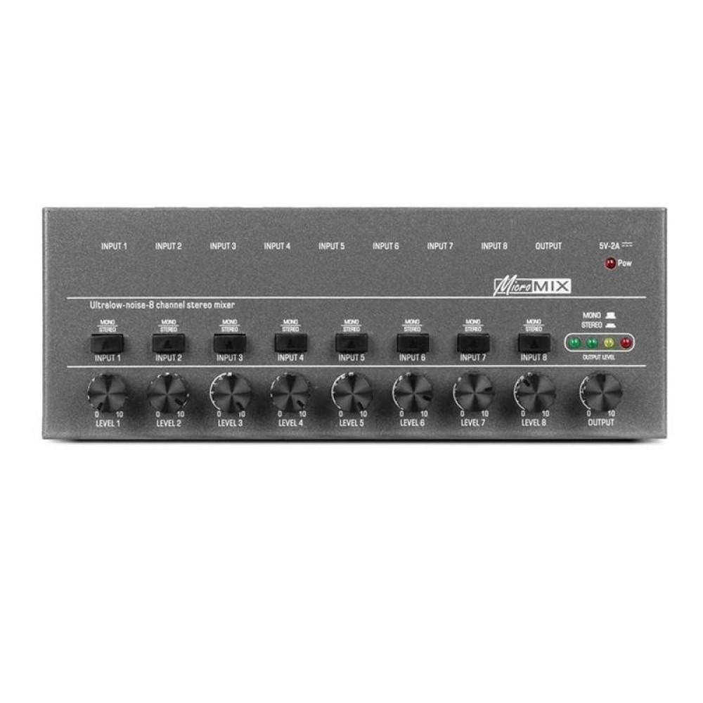 8 Way Mixer With Single Channel Stereo Switching Mini Signal Hybrid Small Audio