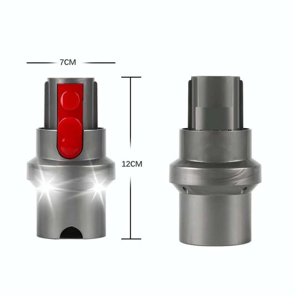 For Dyson V7 V8 V10 V11 V15 Vacuum Cleaner Suction Head Adapter with LED Light