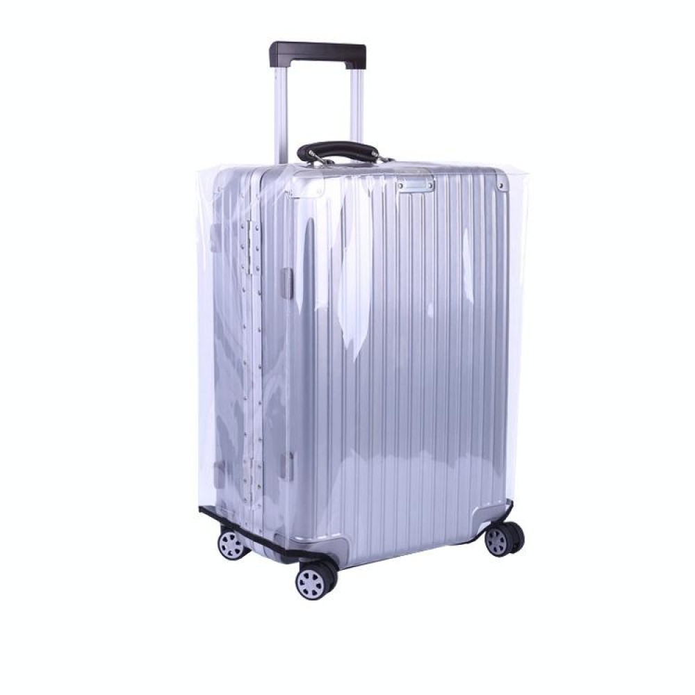 28 Inch Rimless Transparent Waterproof PVC Trolley Suitcase Cover Dustproof Protective Cover