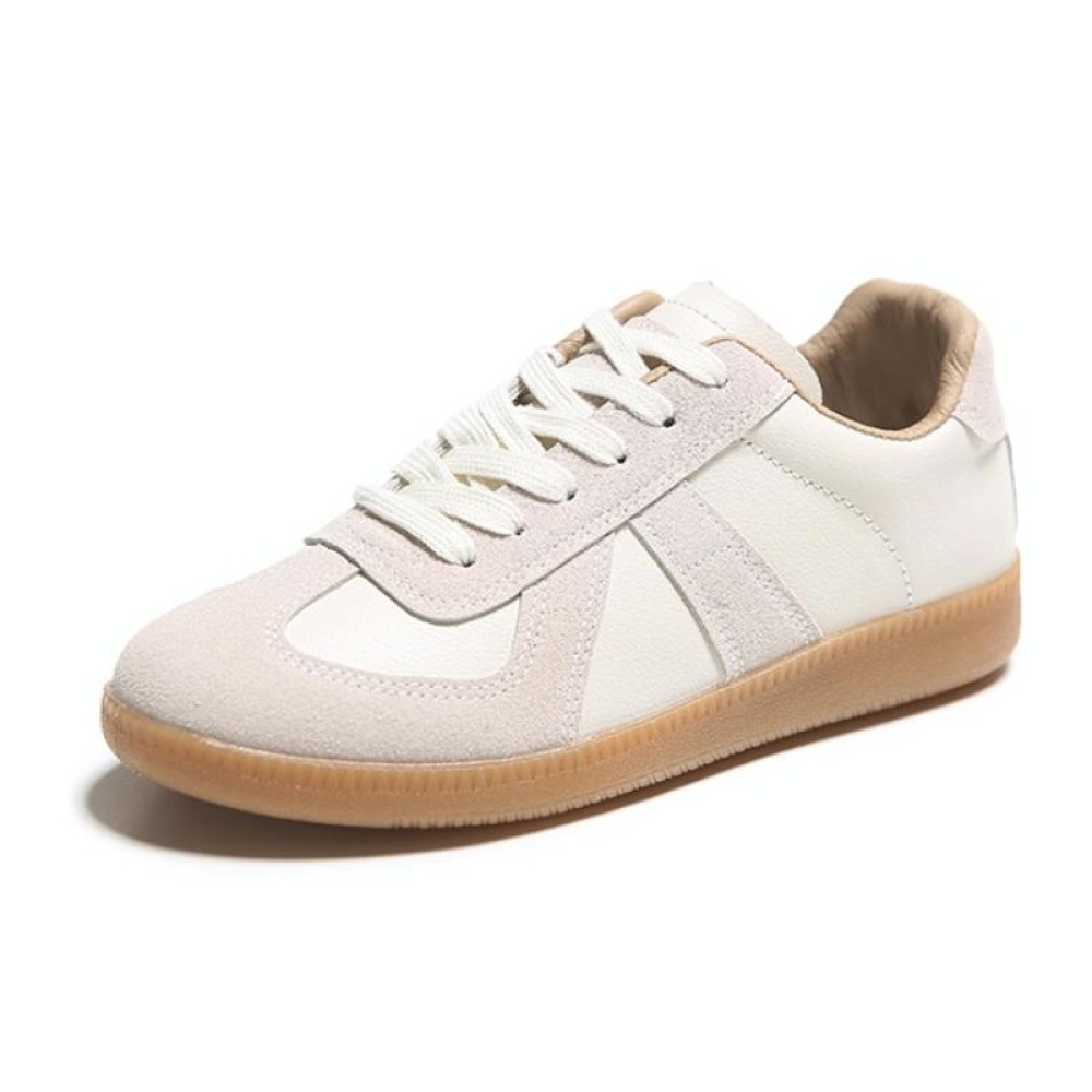 Couple Style Breathable Running Casual Sneakers, Size: Women 39(Beige)