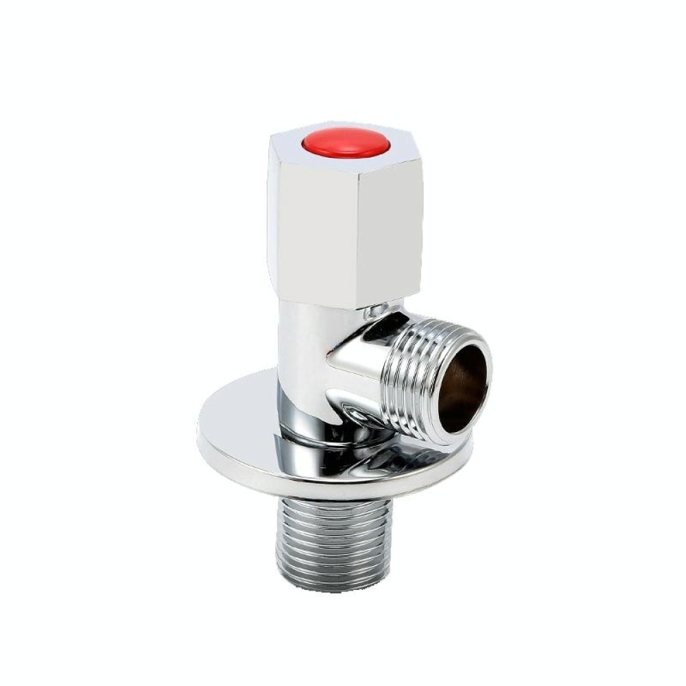 Hot and Cold Water Pipe Faucet 4 Points Water Stop Switch Valve, Style: Six-side Red Label Plastic Wheel