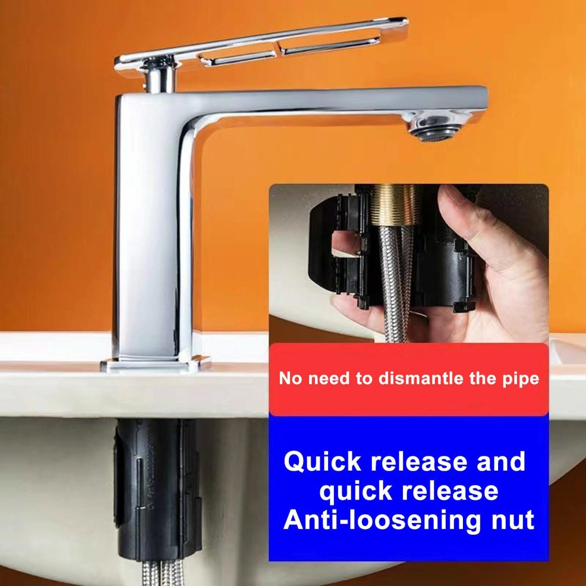 Faucet Anti-loosening Retainer Nut For 32mm Outer Diameter Threaded Pipe