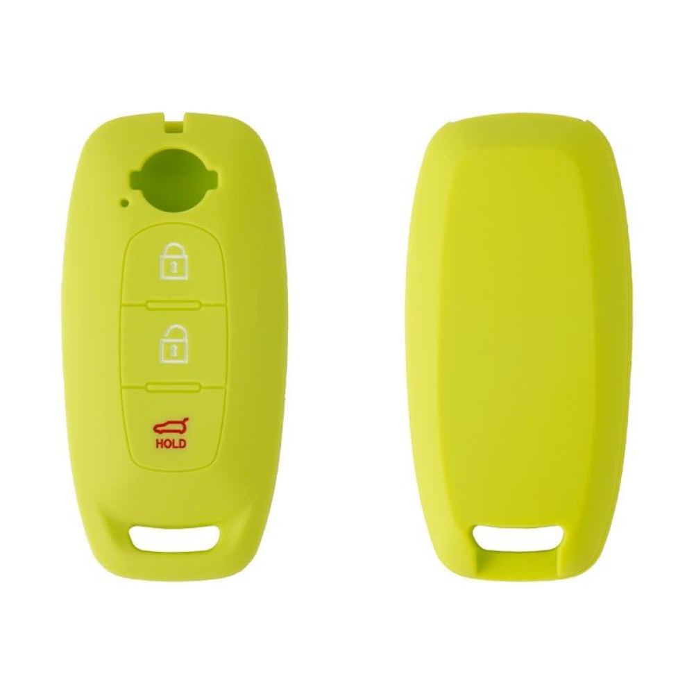 For 2023 Nissan Altima 2pcs Three-Button Key Silicone Protective Case(Apple Green)