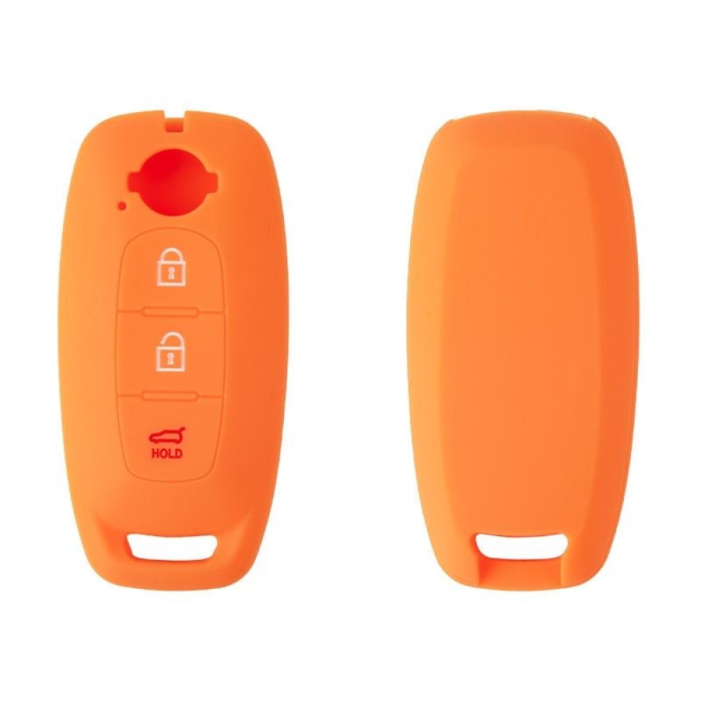 For 2023 Nissan Altima 2pcs Three-Button Key Silicone Protective Case(Orange)