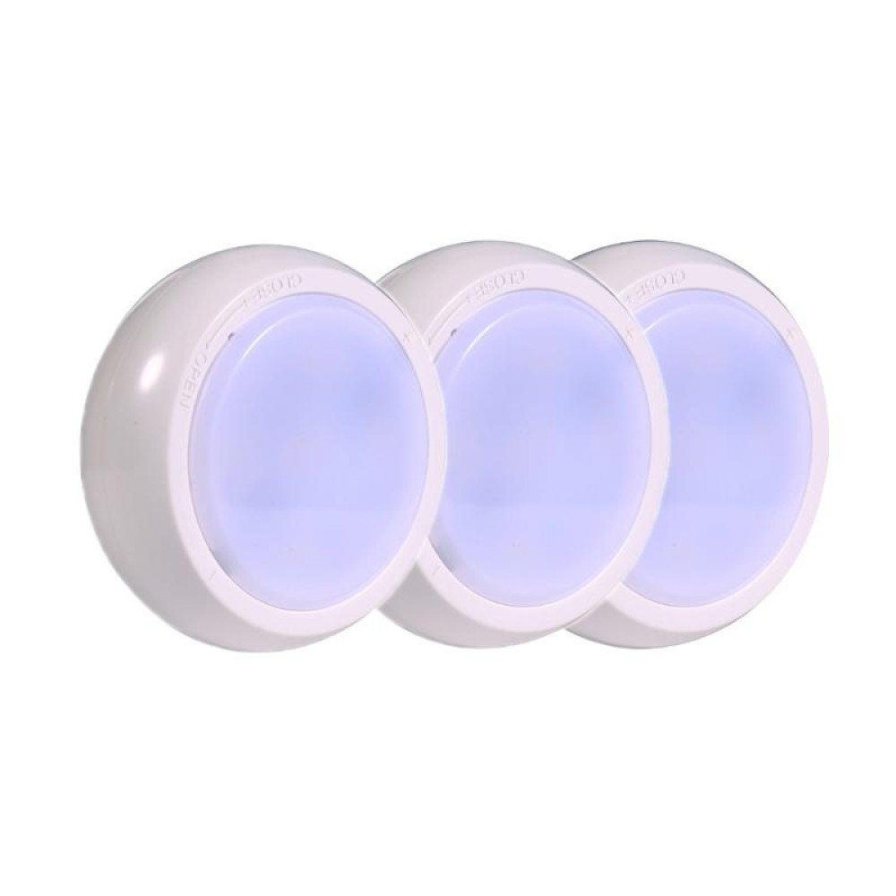 Ambience Pat Light Bedside Eye Protection Night Light, Color: White Light Battery(3pcs No Remote Control)