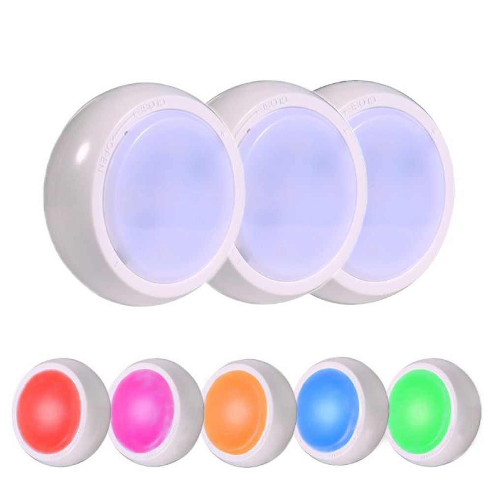 Ambience Pat Light Bedside Eye Protection Night Light, Color: RGBW Color Light Charging(3pcs No Remote Control)