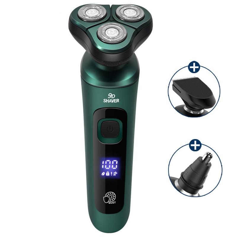 3 In 1 Smart Electric Shaver LCD Digital Display Three-head USB Rechargeable Floating Razor