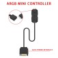 2pcs 5V ARGB 3-pin Light Mode Fan Speed Adjustment Color Controller SATA Power Supply