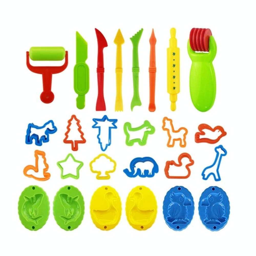 26pcs/set Children Pretend Play Toys DIY Color Mud Mold Set(Style 2)