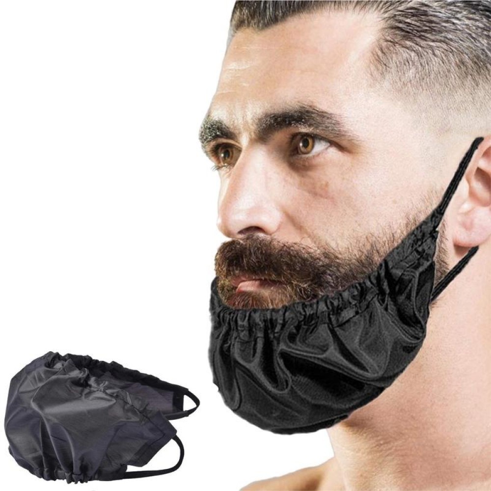 Men Beard Cover Oil and Stain Resistant Beard Pouch(Black)