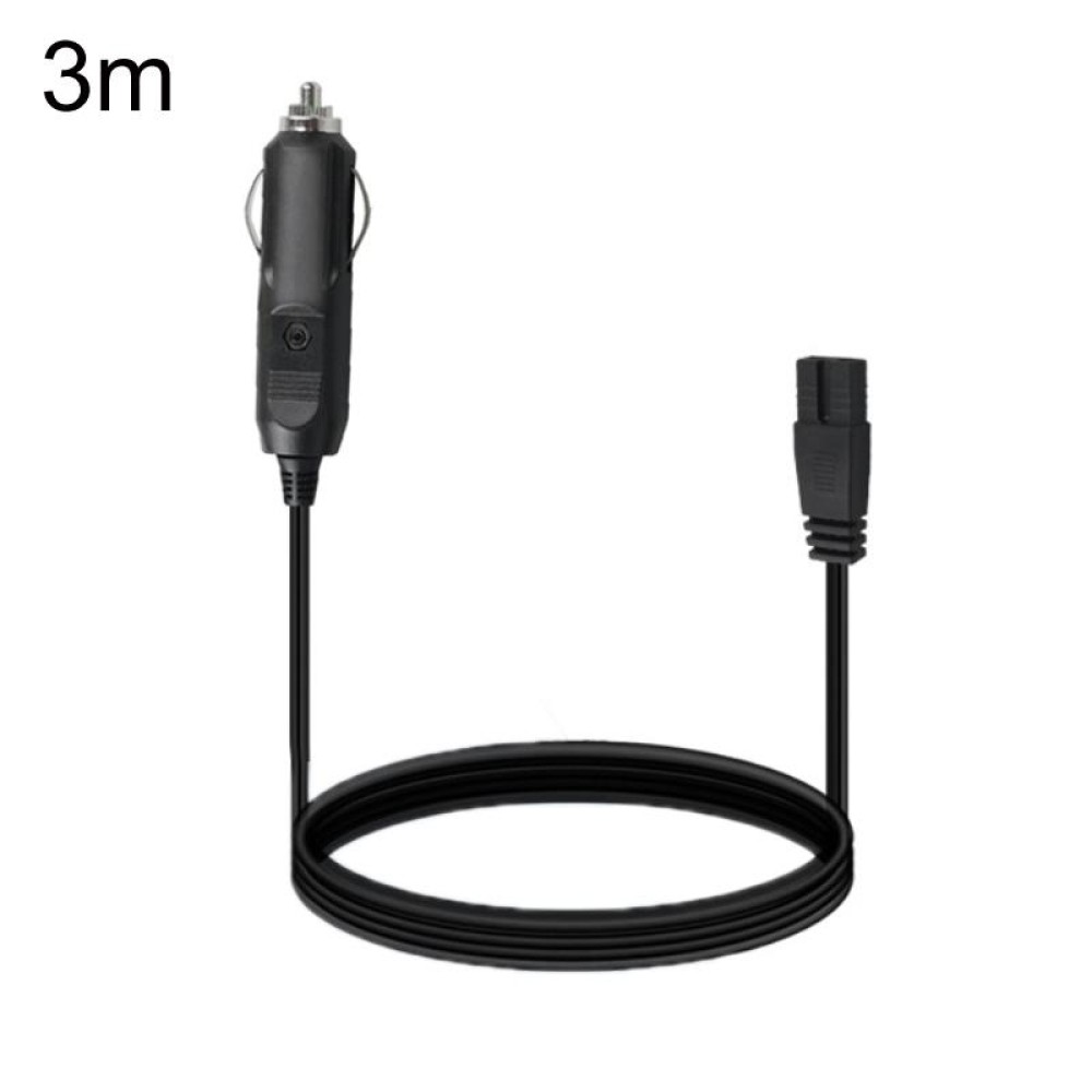 12V/24V Car Refrigerator Cable B Suffix Cigarette Lighter Plug Power Cord, Length: 3m Without Switch