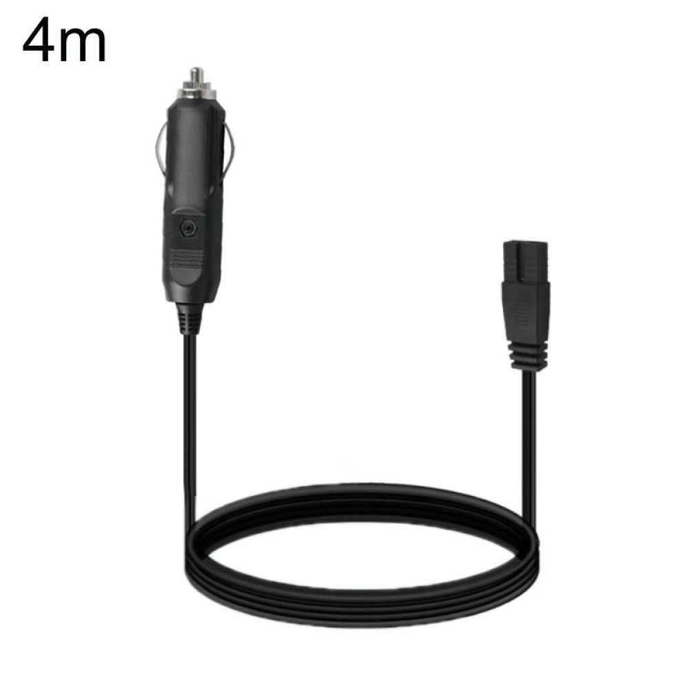 12V/24V Car Refrigerator Cable B Suffix Cigarette Lighter Plug Power Cord, Length: 4m Without Switch