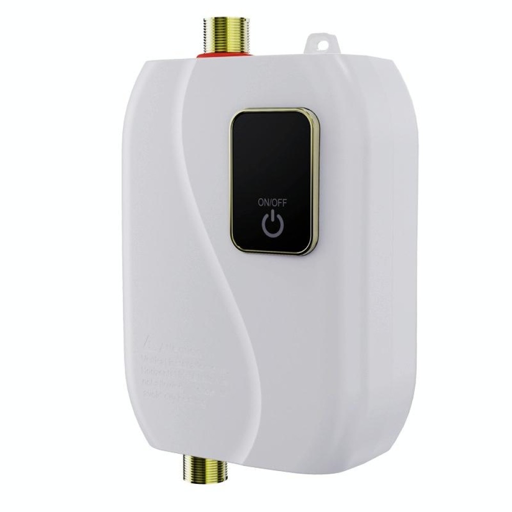 Instant Water Heater Mini Kitchen Quick Heater Household Hand Washing Water Heater UK Plug(White)