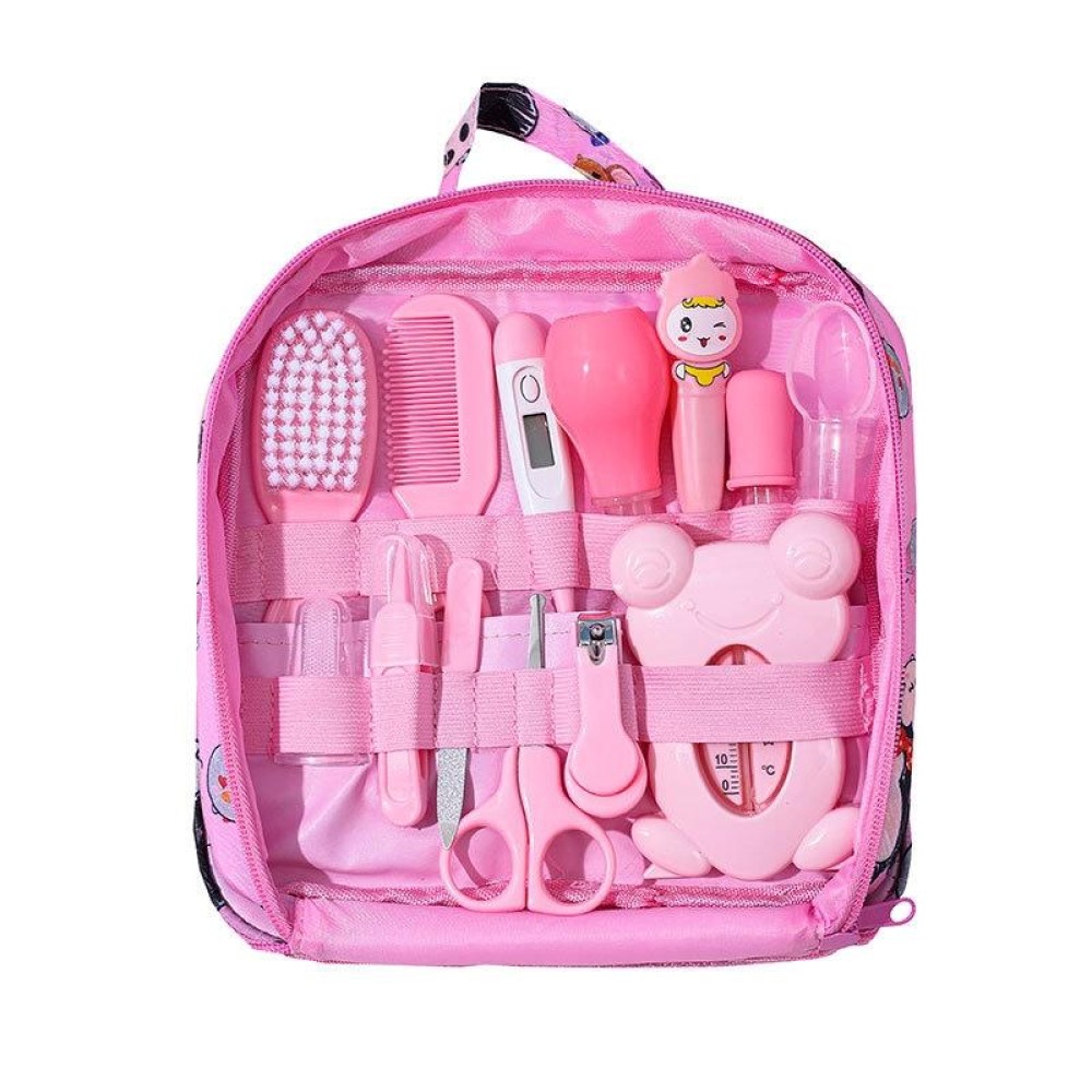 13 in 1 Baby Cleaning and Care Set Daily Cleaning Supplies Nursing Package, Sort by color: A-type Pink