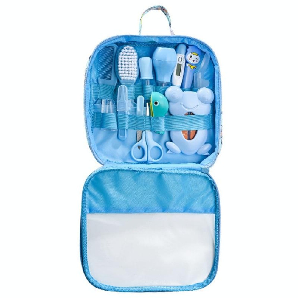 13 in 1 Baby Cleaning and Care Set Daily Cleaning Supplies Nursing Package, Sort by color: B-type Blue