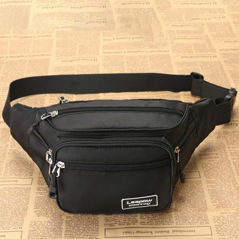 Y051 Women Summer Crossbody Waist Bag Large Capacity Cell Phone Bag(Black)