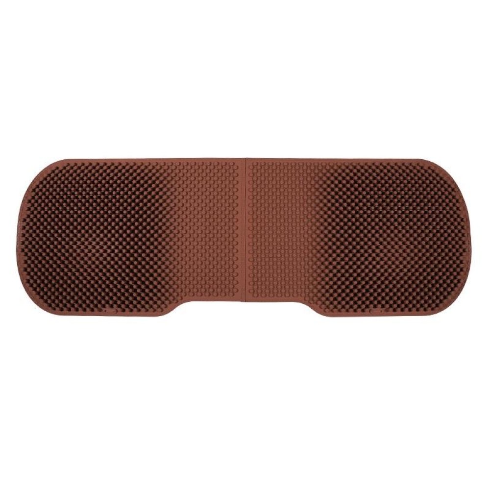 Silicone Car Seat Cushion Summer Breathable Cool Pad, Color: Rear Cushion Coffee