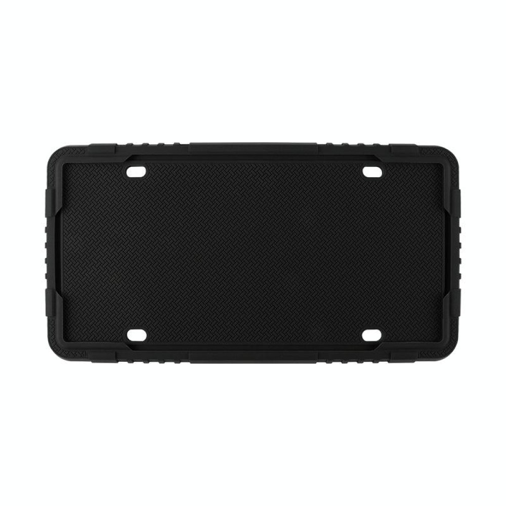 For North American Models Silicone License Plate Frame, Specification: 1pcs Black