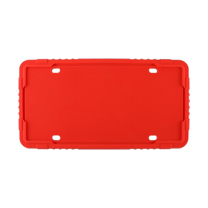For North American Models Silicone License Plate Frame, Specification: 1pcs Red