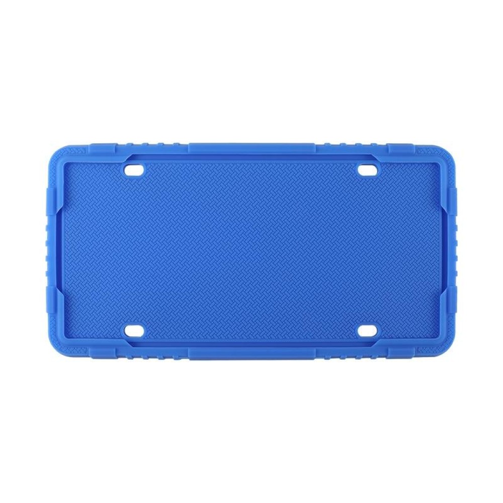 For North American Models Silicone License Plate Frame, Specification: 1pcs Blue