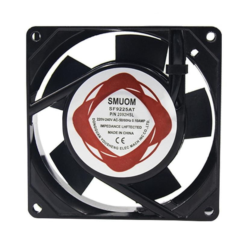 110V Double Ball Bearing 9cm Silent Chassis Cabinet Heat Dissipation Fan