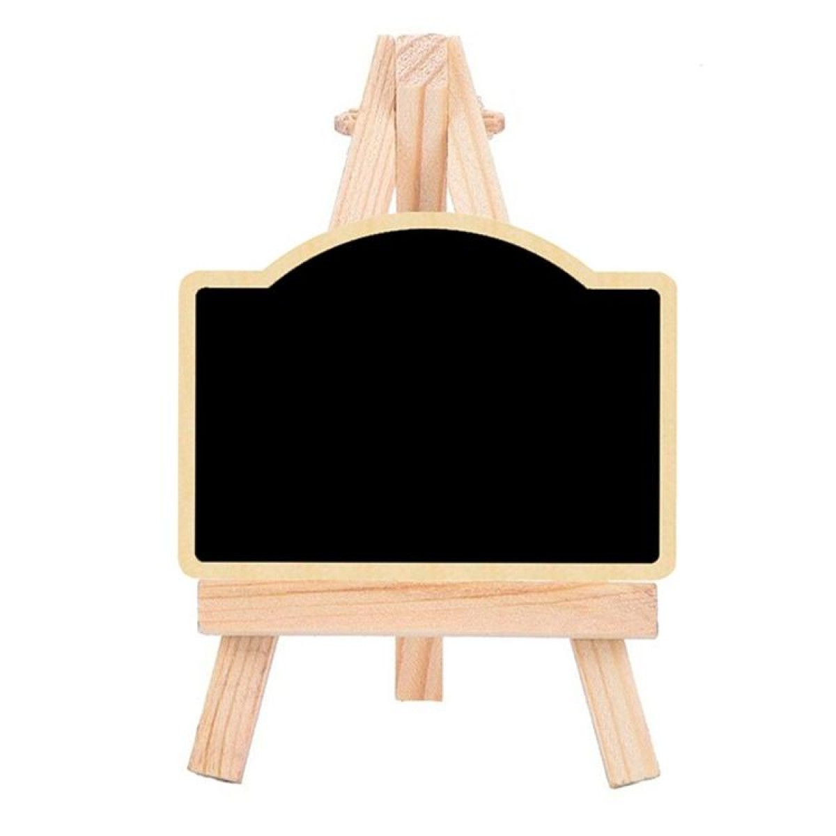 Small Party Shop Message Blackboard Ornaments Pine Tripod Decorative Message Board(Arched)