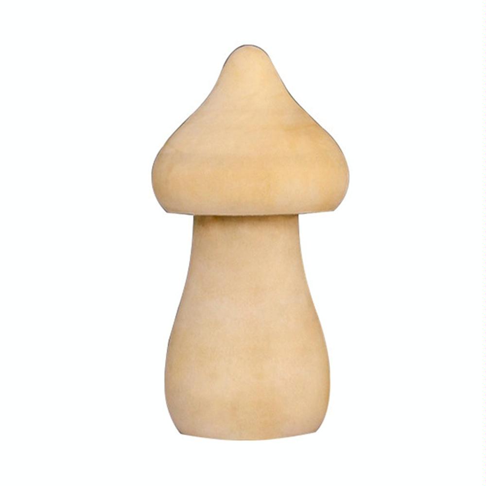 210143F Wooden Mushroom Head DIY Painted Toys Children Early Education Household Decorative Ornaments