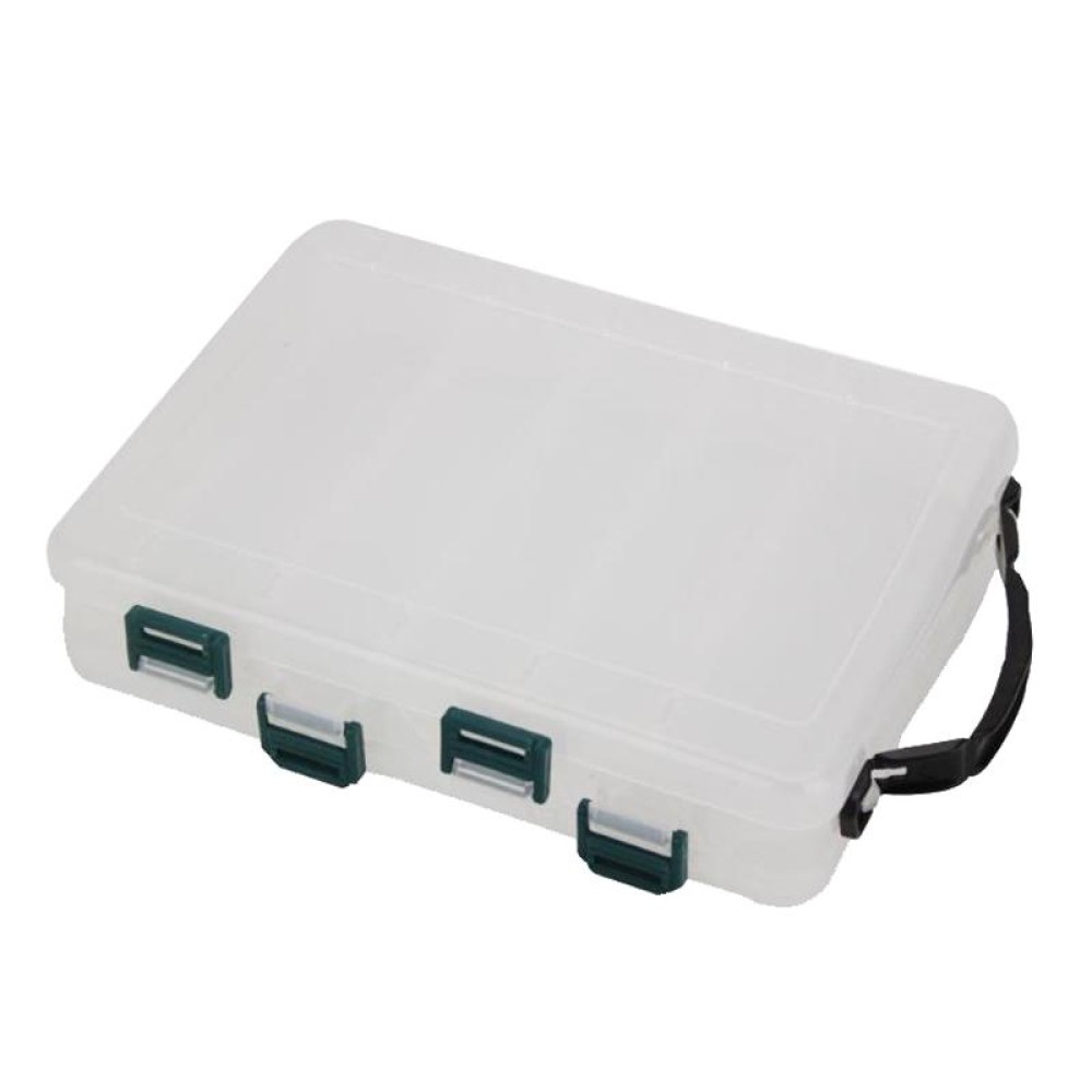 HB327 14 Grids Double Side Luya Tool Box Translucent Bait Organizer(White)