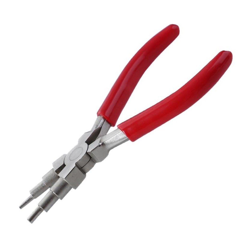 Handmade Jewelry Plier Nylon Accessories DIY Tools Wire Wrap Clamp, Style: Red 6-section Plier