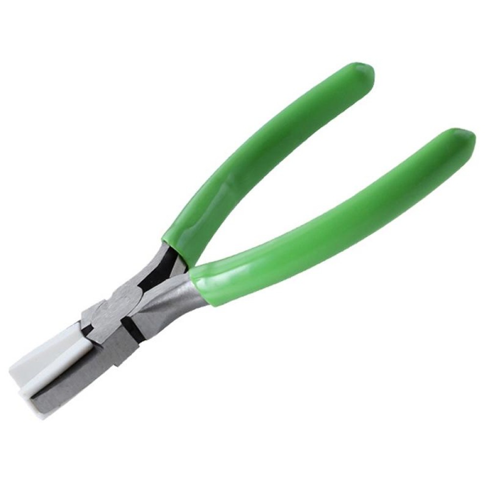 Handmade Jewelry Plier Nylon Accessories DIY Tools Wire Wrap Clamp, Style: Green Flat Jaw Plier