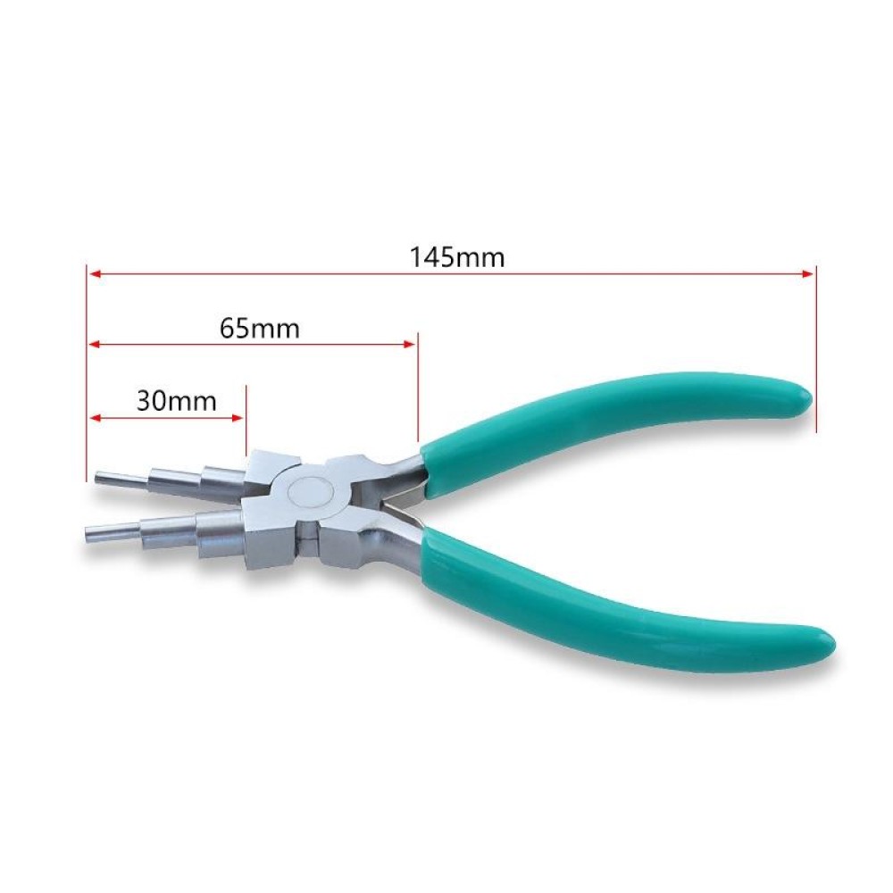 Handmade Jewelry Plier Nylon Accessories DIY Tools Wire Wrap Clamp, Style: Blue 6-section Plier