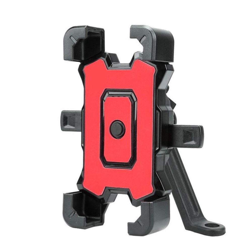 Electric Bike Motorcycle Bicycle Riding Shockproof Navigation Bracket, Color: Red For Rearview Mirror