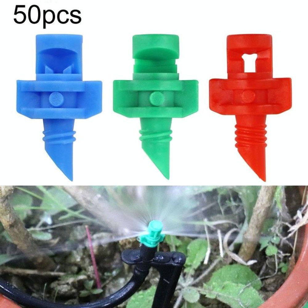50pcs YK8510 Refraction Atomization Simple Micro-Sprinkler PE Pipe Irrigation Nozzle(Color Random Delivery)