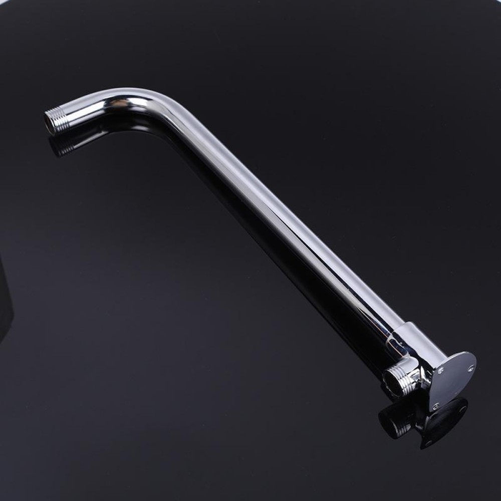 With Base Top Spray Rod Shower Tube Stainless Steel Shower Outlet Pipe Elbow, Size: 29.5cm